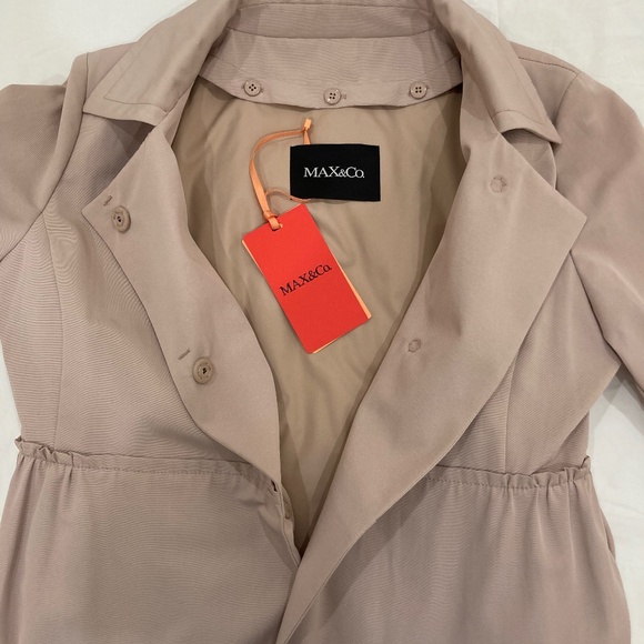 NEW Trench Coat MAX and Co (by MaxMara) with removable padded lining Size US6 - Picture 11 of 17